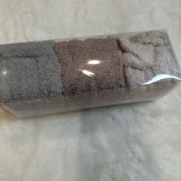 Other - Luxury Bath socks Set - Gray, Brown nude pink, Cream
